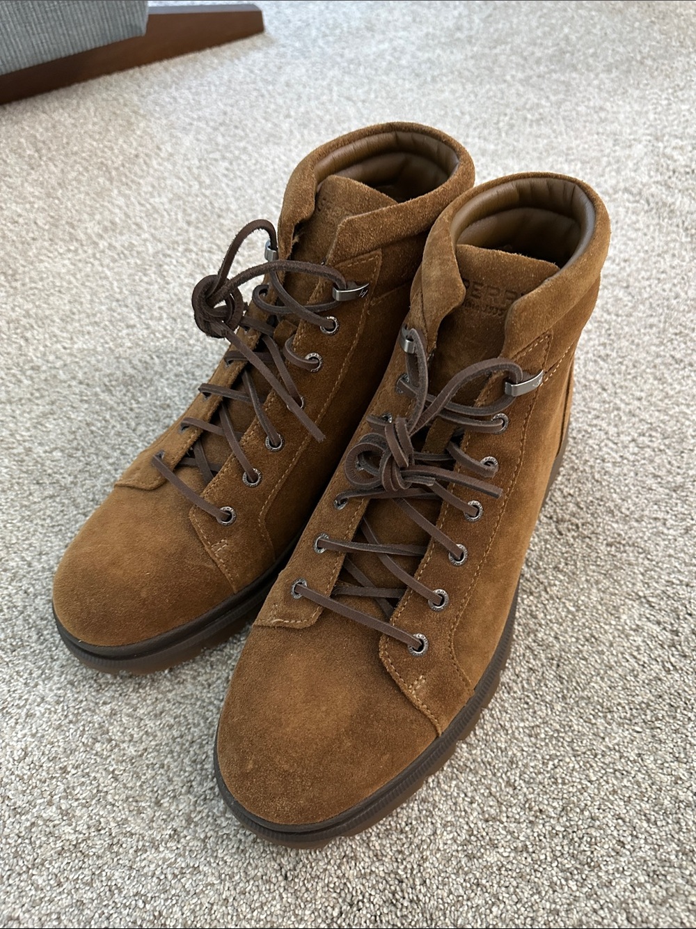 Sperry Watertown LTT waterproof Men's Suede Chukka Boots in Cognac Brown size 10